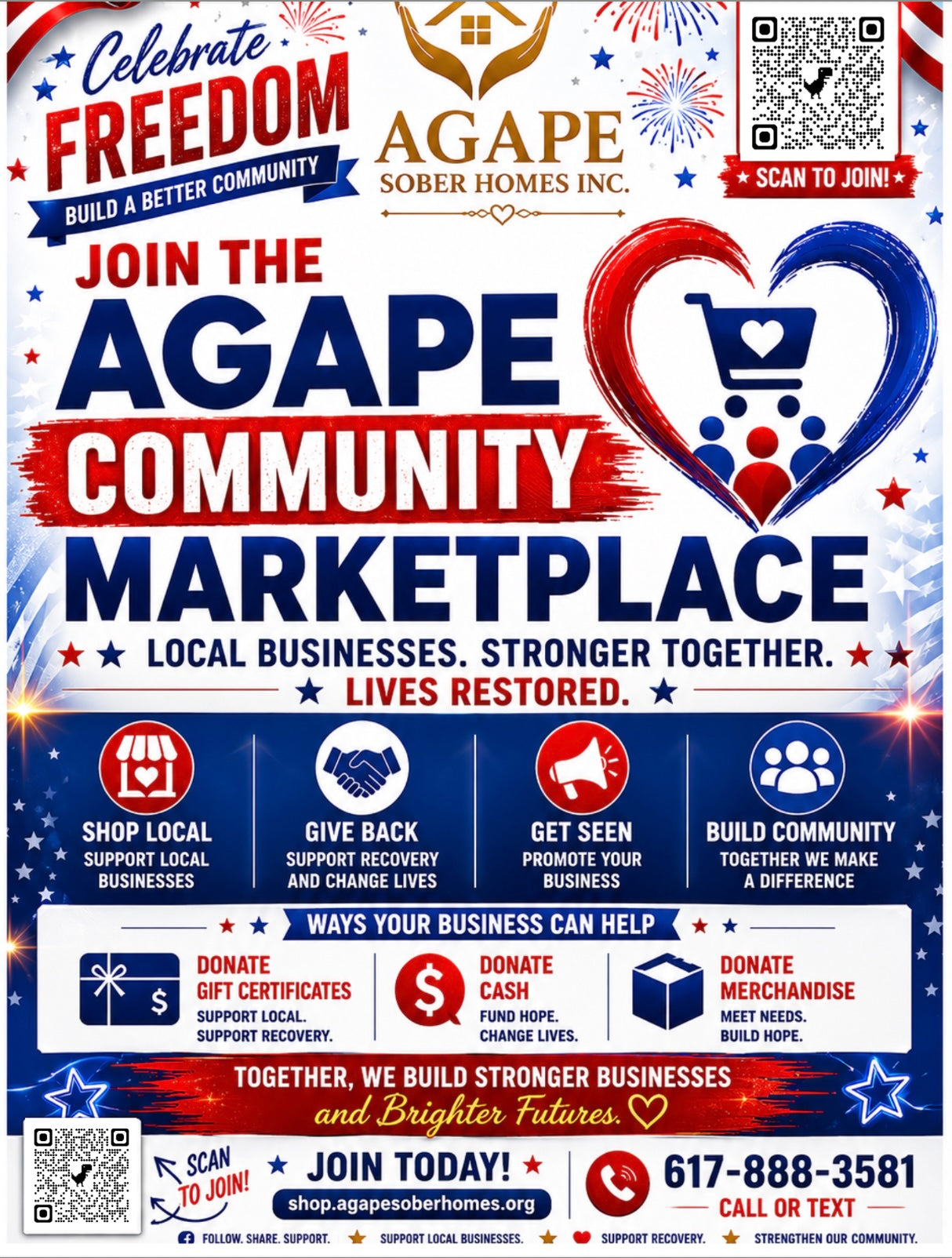 Celebrate Freedom - Join Agape Community Marketplace